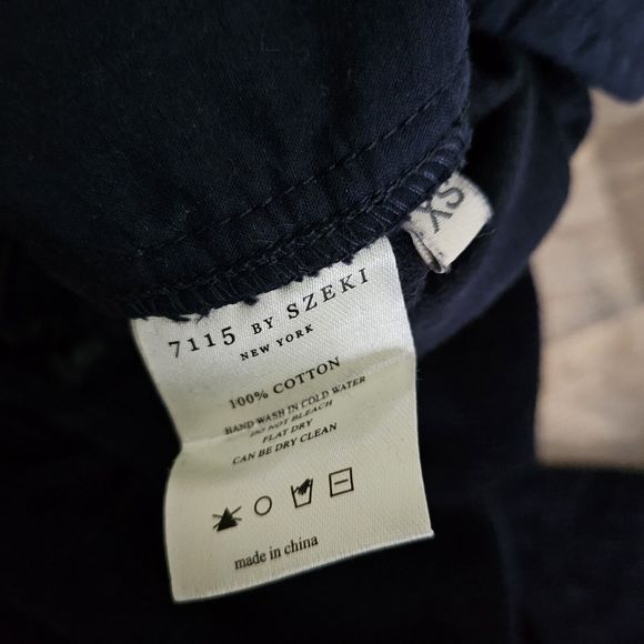 7115 Corduroy Elastic Pull-Up Trouser, Navy Black. Unisex Sz XSmall. Orig. $200. - Picture 8 of 12